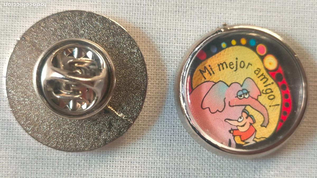 Pins de cole&ccedil;&atilde;o: PIN REDONDO METAL - frases animales elefante