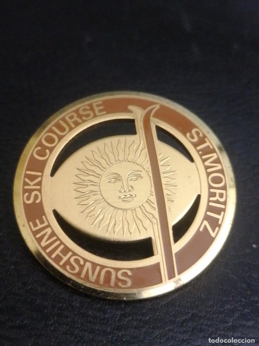 Pins de colecci&oacute;n: PIM tipo insignia tipo imperdible Sunshine Ski course Saint Moritz