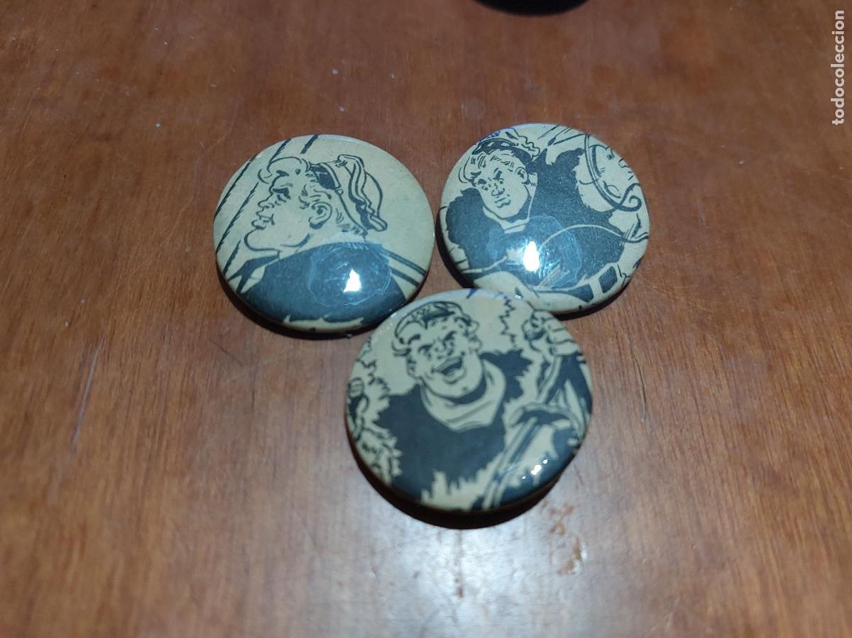 Pins de colecci&oacute;n: TIF&Oacute;N TRACY. PERSONAJE. COMIC. 3 CHAPA. PIN. 0,31 MM. MET&Aacute;LICA POR DETR&Aacute;S. SIN USO. DIFICIL