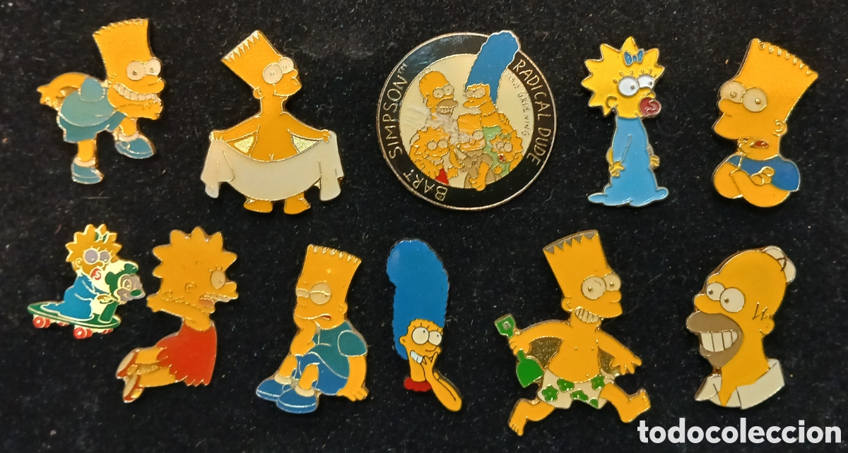 Pins de colecci&oacute;n: Lote de 11 Pins de los SIMPSON - Foto 1