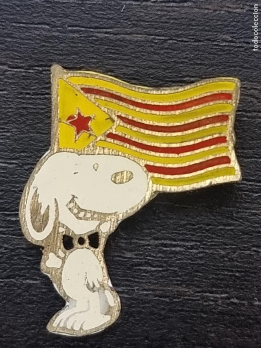 Pins de colecci&oacute;n: Insignia Snoopy Bandera ERC