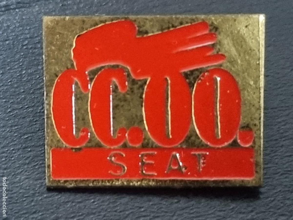 Pins de colecci&oacute;n: Insignia Comisiones Obreras SEAT