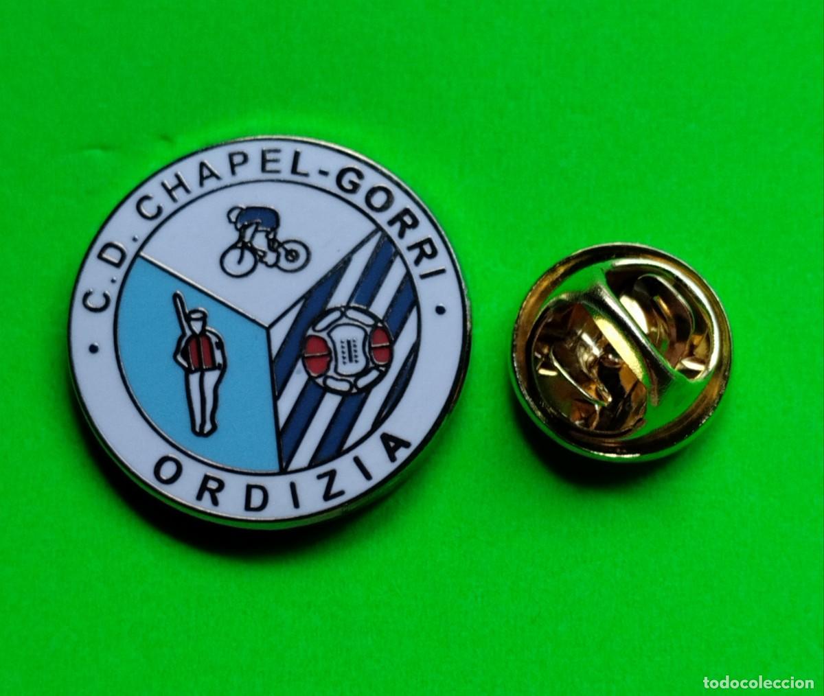 Pins de colecci&oacute;n: PIN FUTBOL - ESMALTE - CATEGORIA NACIONAL - ESCUDO DEL C.D. CHAPEL GORRI - ORDIZIA - GUIPUZCOA