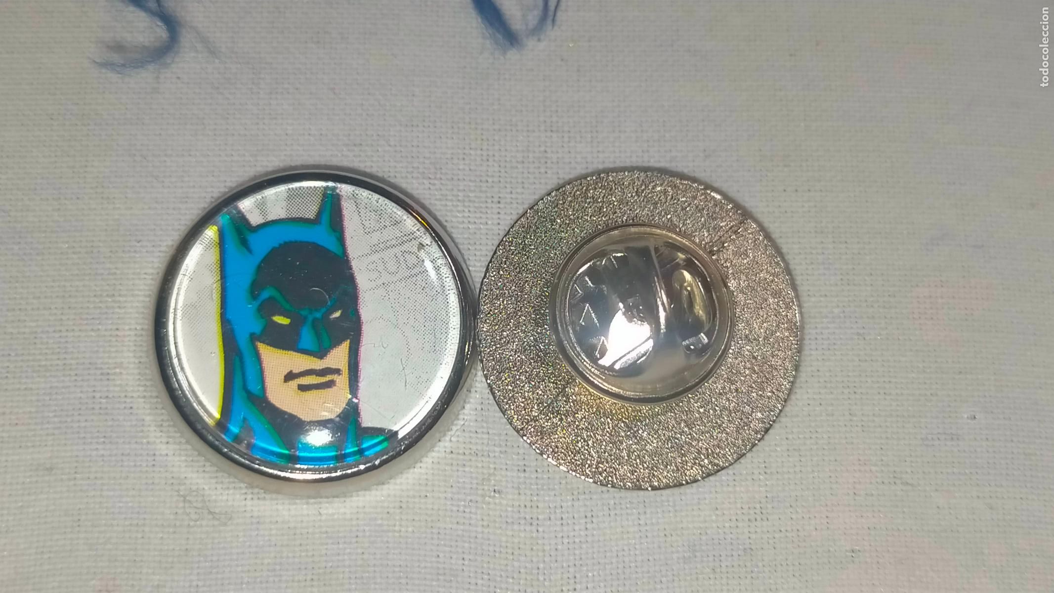 Pins de colecci&oacute;n: PIN REDONDO METAL - personajes malos y buenos de SUPER HEROES SUPERHEROES COMIC batman
