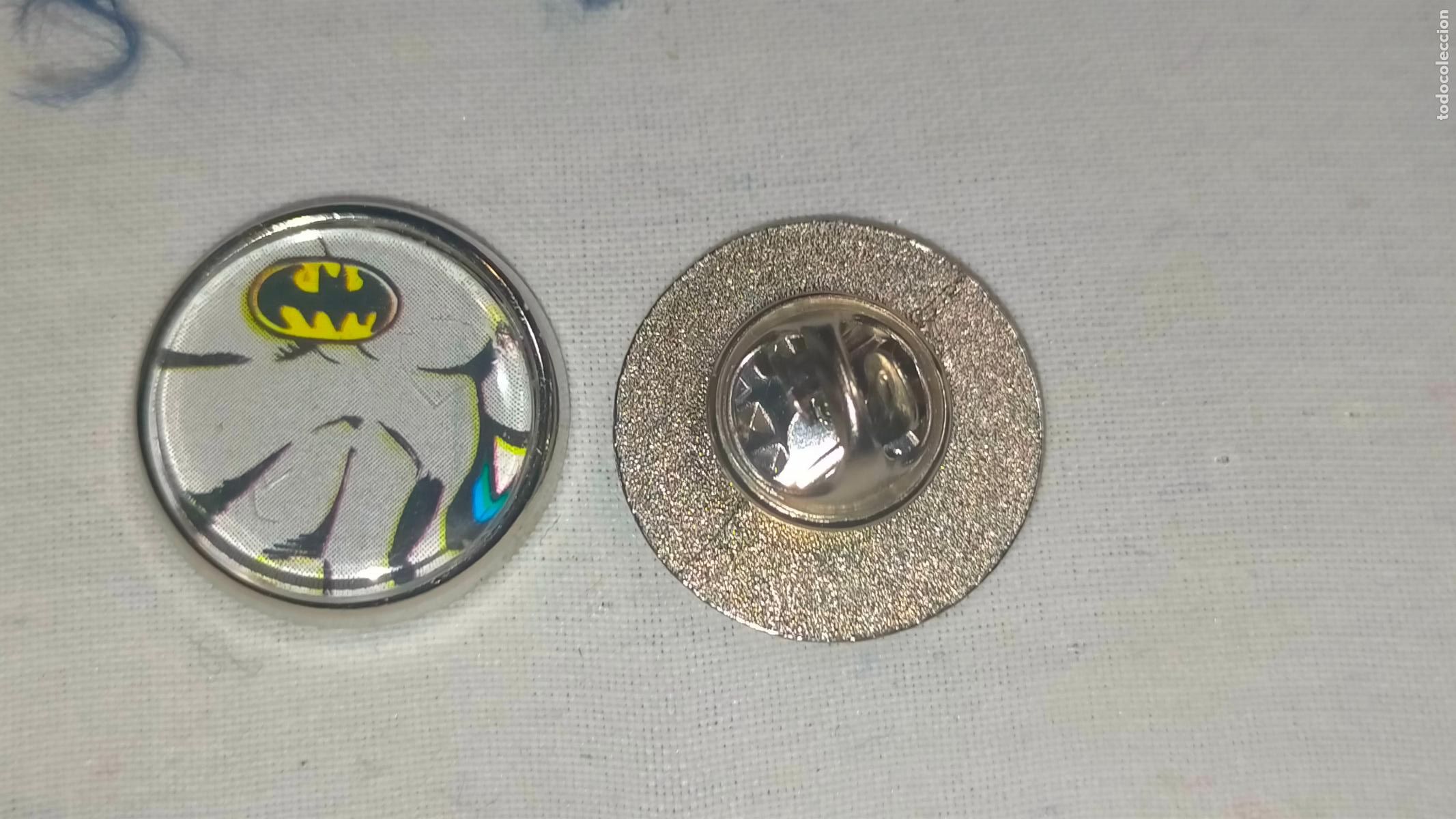 Pins de colecci&oacute;n: PIN REDONDO METAL - personajes malos y buenos de SUPER HEROES SUPERHEROES COMIC batman