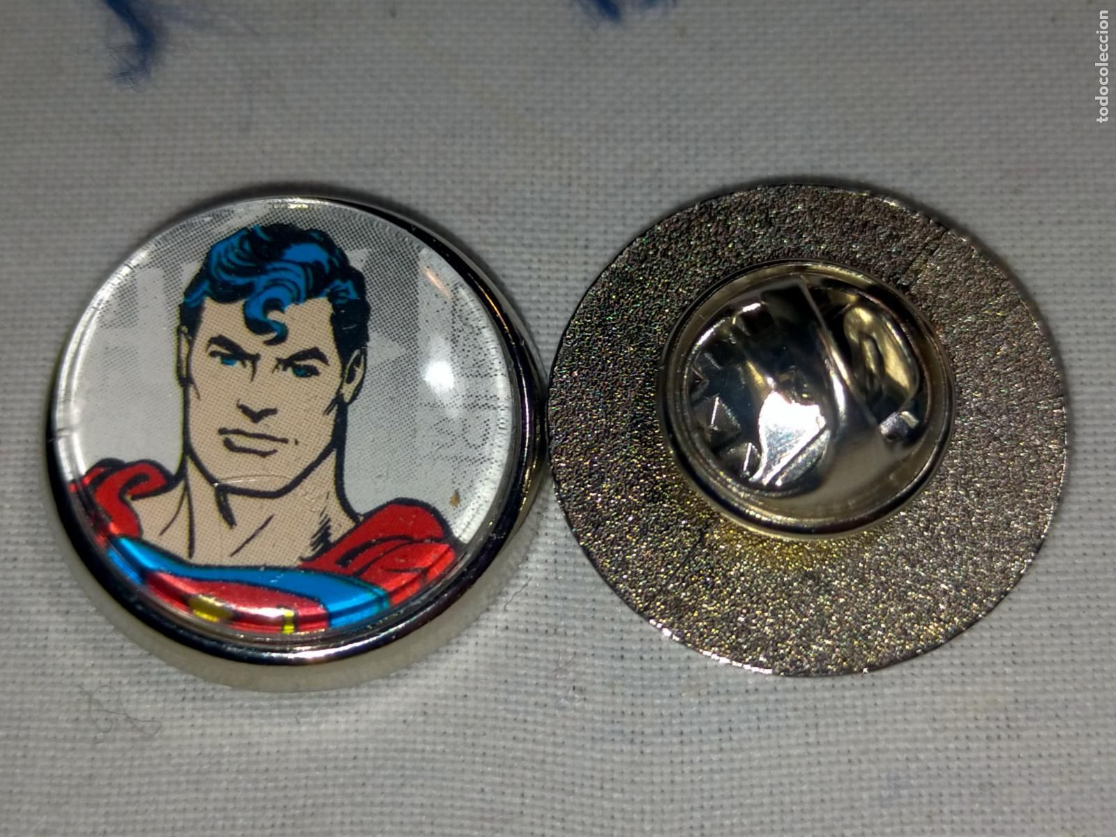 Pins de colecci&oacute;n: PIN REDONDO METAL - personajes malos y buenos de SUPER HEROES SUPERHEROES COMIC Superman