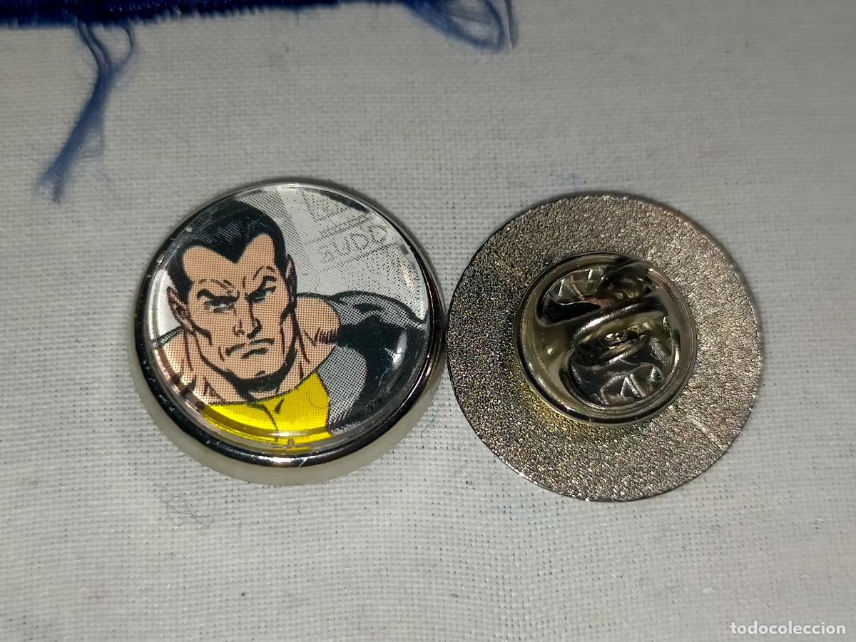 Pin's de collection: PIN REDONDO METAL - personajes malos y buenos de SUPER HEROES SUPERHEROES COMIC black adam
