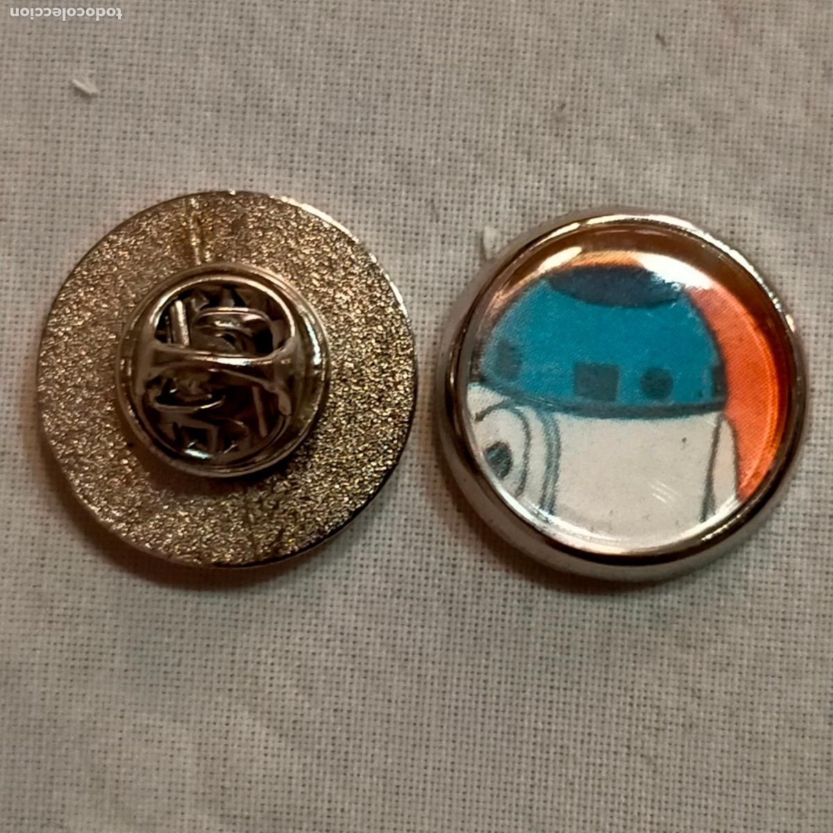 Pins de colecci&oacute;n: pin redondo metal - la guerra de las galaxias - droids - star wars