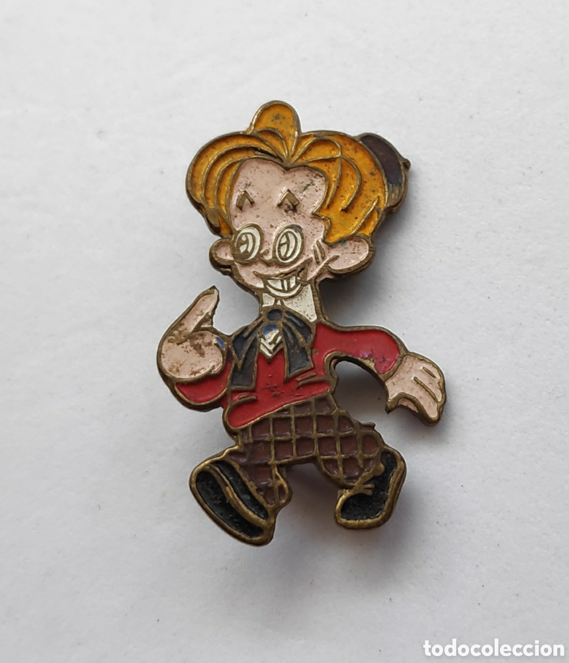 Collection pins: Antigua insignia pin de aguja Imperdible Publicidad chocolates nogueroles kitin mascota