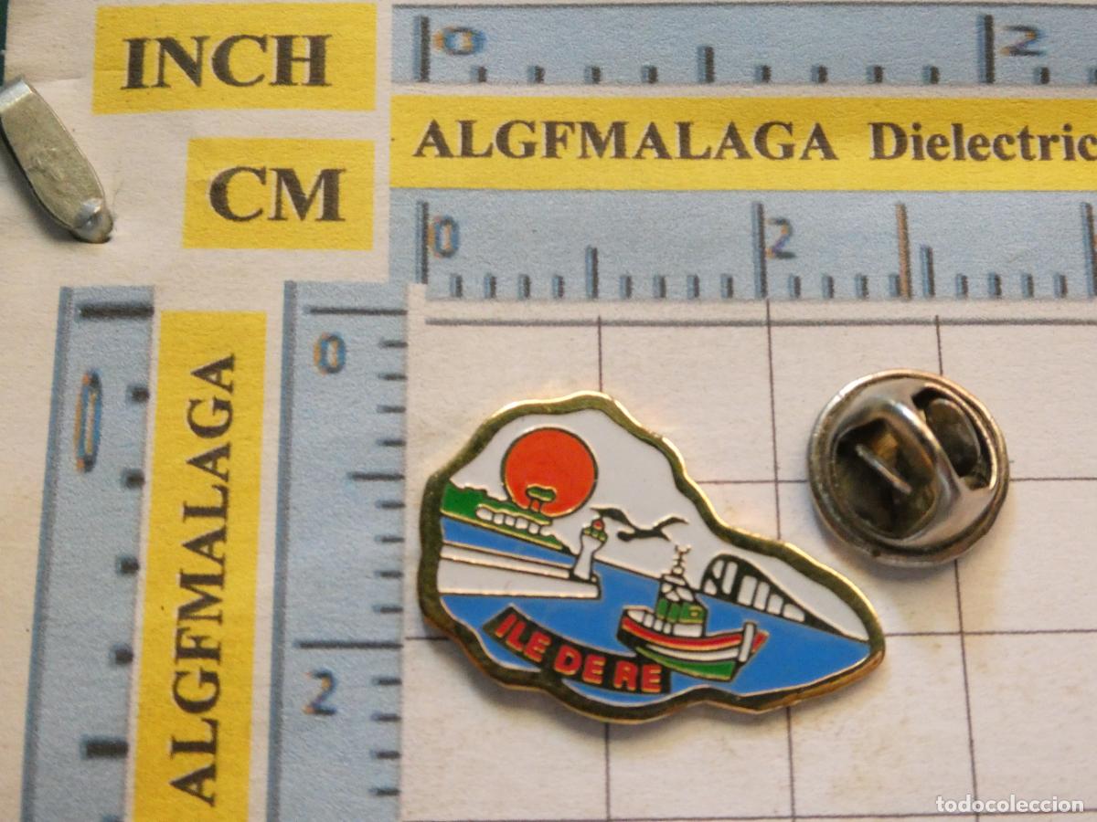 Pins e Spille di collezione: PIN DE TURISMO. FRANCIA ISLA DE RE. PUERTO FARO BARCO PUENTE