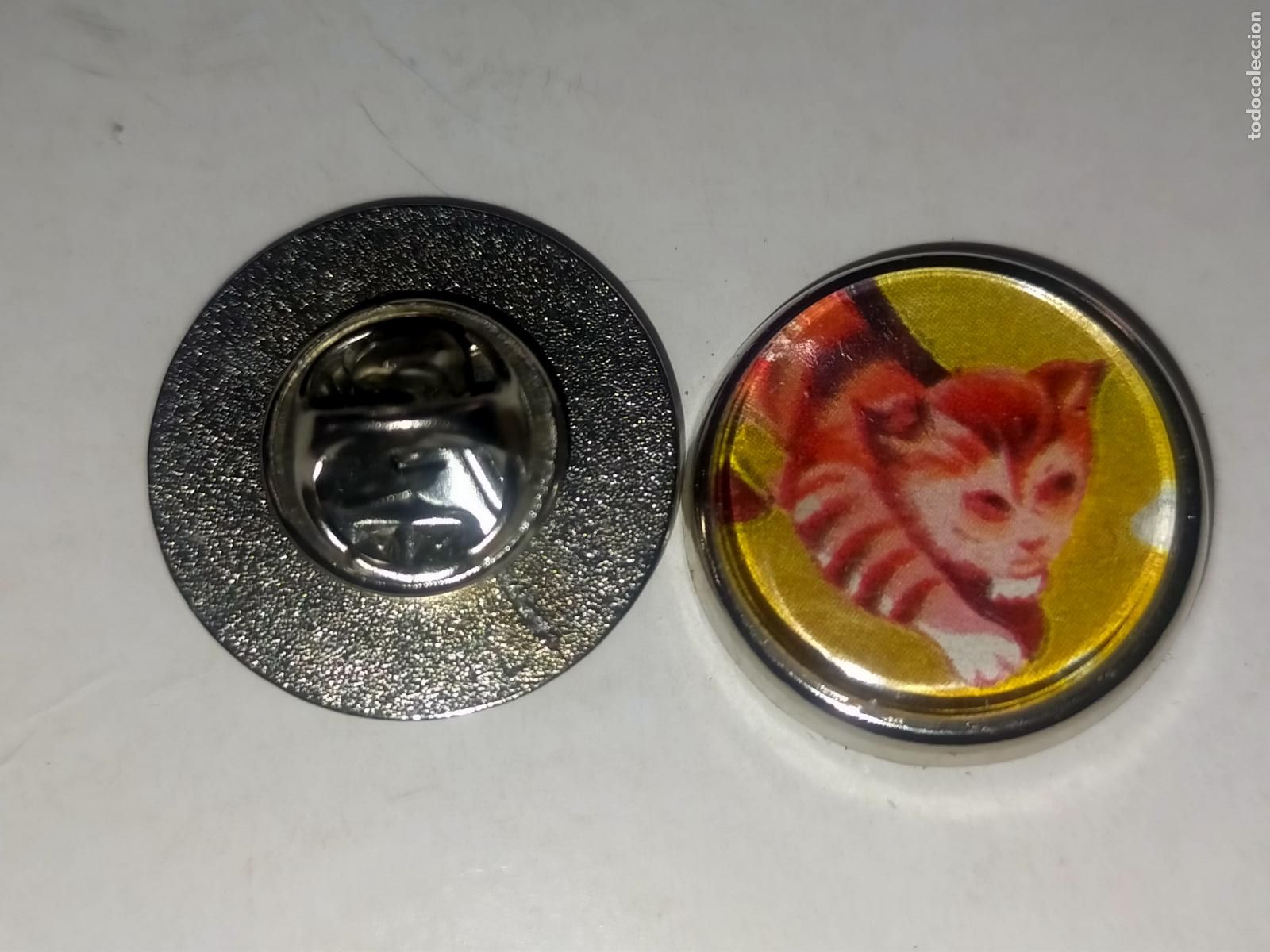 Pin's de collection: PIN REDONDO METAL - gato conservas miau