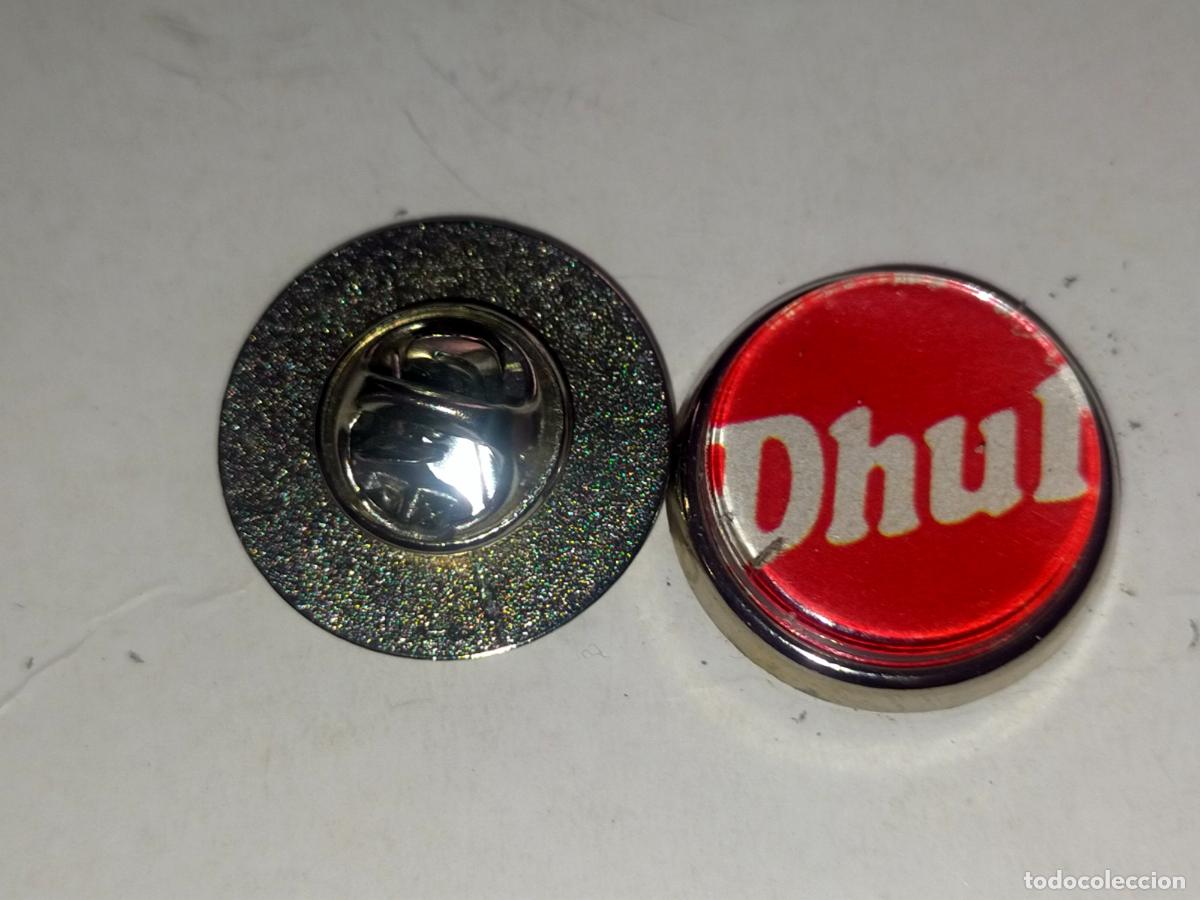 Collection pins: PIN REDONDO METAL - postres y flanes dhul
