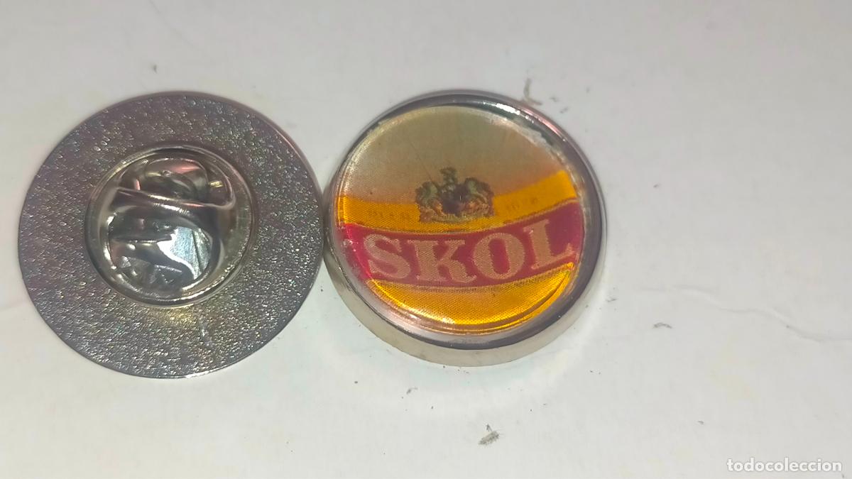 Collection pins: PIN REDONDO METAL - cerveza skol