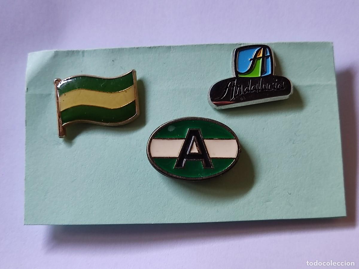 Pins de colecci&oacute;n: LOTE DE 3 PINS DE ANDALUCIA