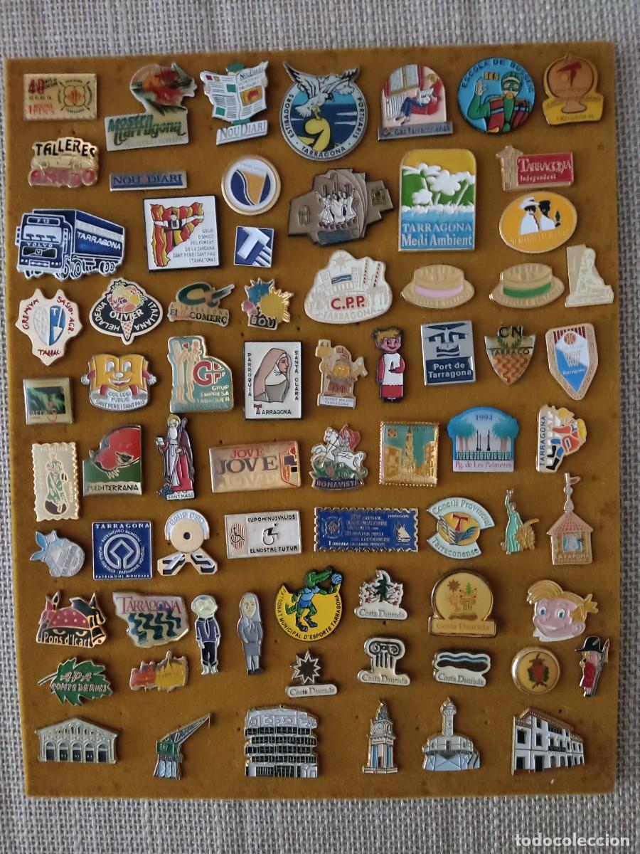 Pins de colecci&oacute;n: LOTE DE 70 PINS DE TARRAGONA- TODAS TEMATICAS