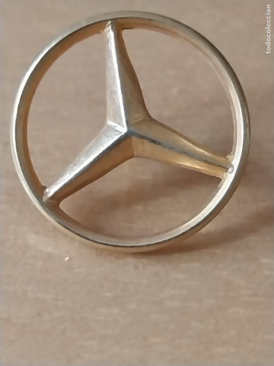 Pins de colecci&oacute;n: MERCEDES BENZ AUTOMOVILES LOGO METAL DORADO 1,5CM ALTO VINTAGE PRECIOSO
