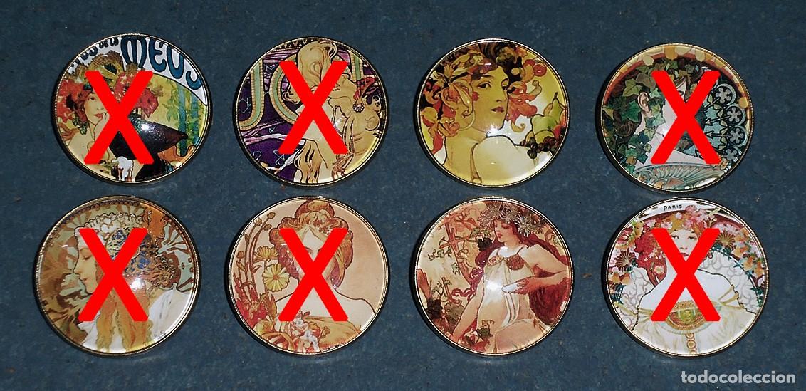Pins de colecci&oacute;n: Broches ART NOUVEAU (Alphonse Mucha) - &iexcl;NUEVOS!