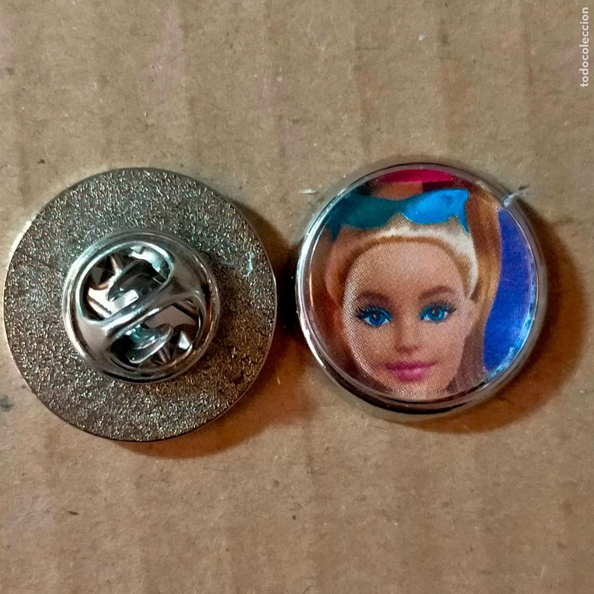 Pins de colecci&oacute;n: PIN REDONDO METAL - juguetes mu&ntilde;ecas Barbie o Ken