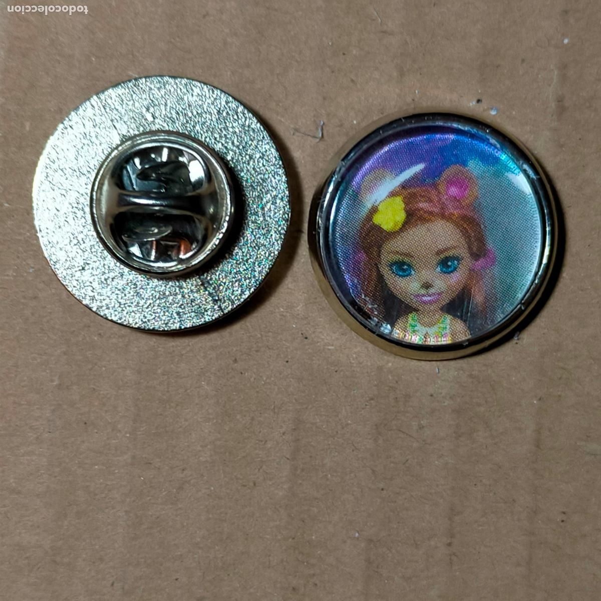 Pins de colecci&oacute;n: PIN REDONDO METAL - juguetes MU&Ntilde;ECAS enchantimals