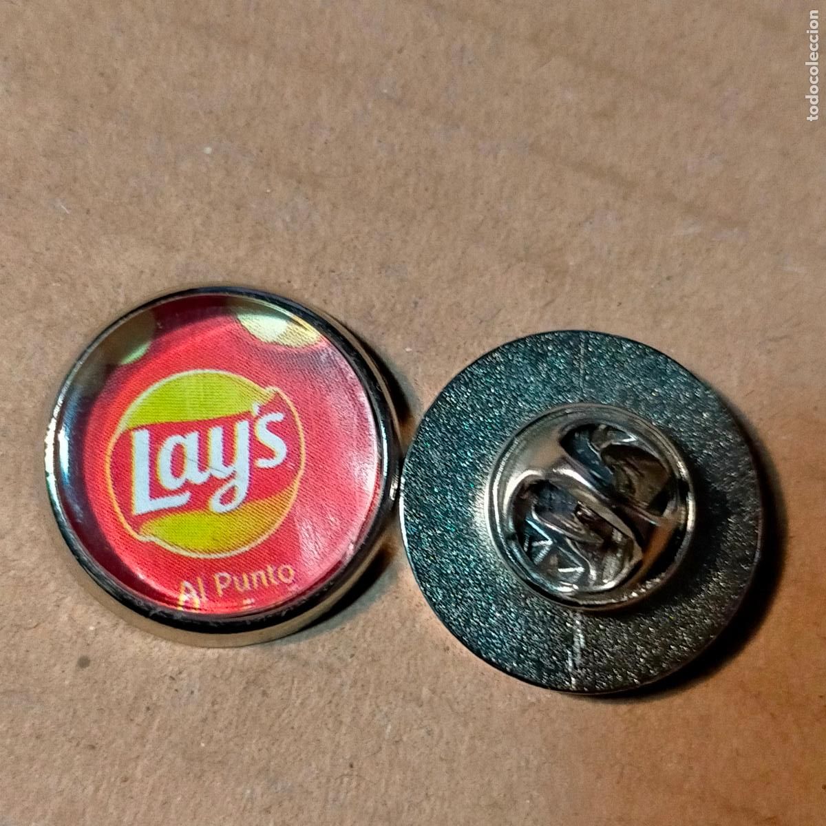 Pins e Spille di collezione: PIN REDONDO METAL - publicidad marca comercial patatas lays