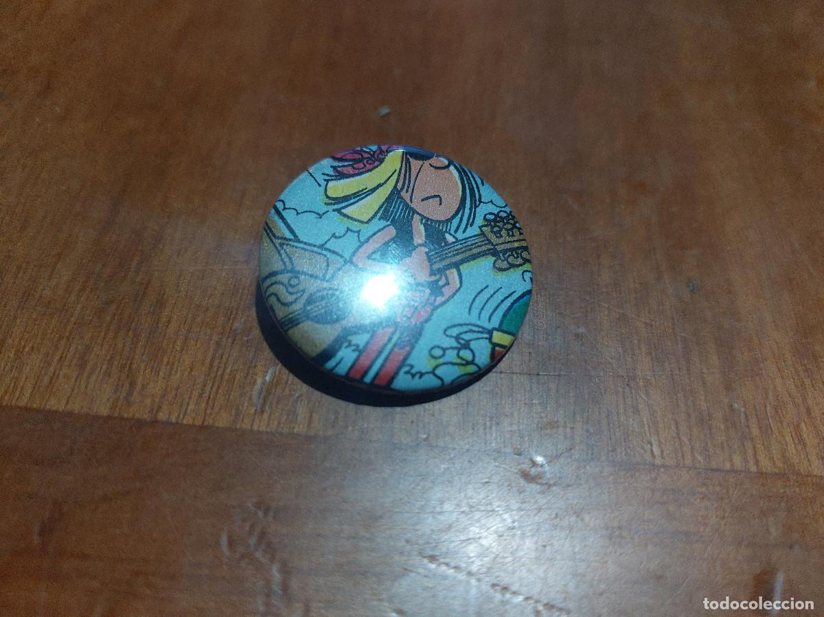 Pins de colecci&oacute;n: M&Uacute;SICO. ROCKERO. IBA&Ntilde;EZ. COMIC. CHAPA PIN. 0,31 MM MET&Aacute;LICA POR DETR&Aacute;S. SIN USO. DIFICIL