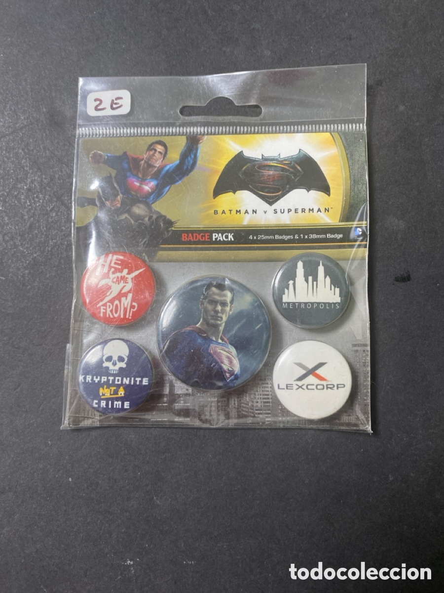 Pins de colecci&oacute;n: Pin chapa Batman y Superman