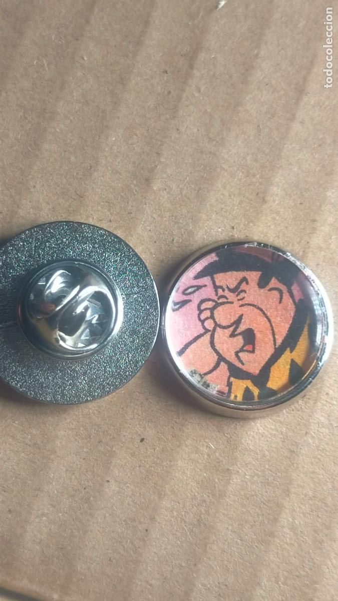 Pins de colecci&oacute;n: PIN REDONDO METAL - dibujos animados la familia Picapiedra los picapiedras