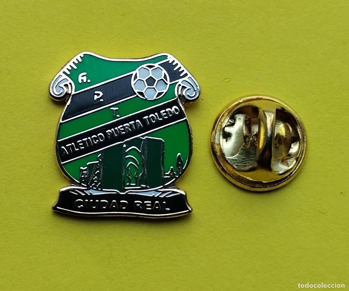 Pins de colecci&oacute;n: PIN FUTBOL - ESMALTE - ESCUDO EQUIPO - ATLETICO PUERTA TOLEDO - OFICIAL - CIUDAD REAL