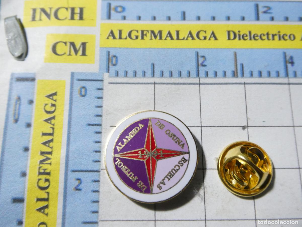 Pins de cole&ccedil;&atilde;o: PIN DE DEPORTES. F&Uacute;TBOL. ESCUELAS ALAMEDA DE OSUNA SEVILLA. ESCUDO DEL EQUIPO