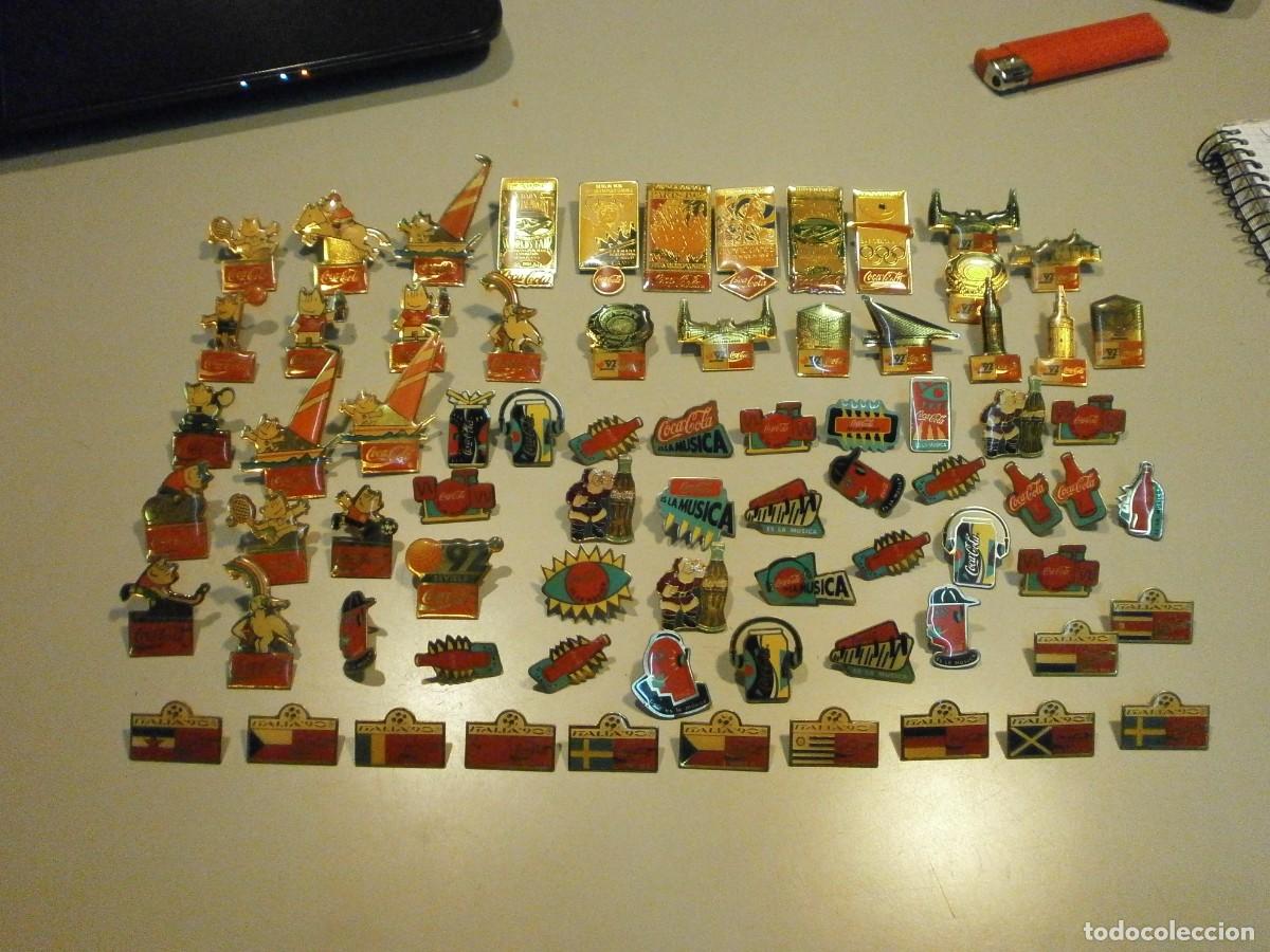 Pins de colecci&oacute;n: lote de 75 pins cocacola - Foto 1