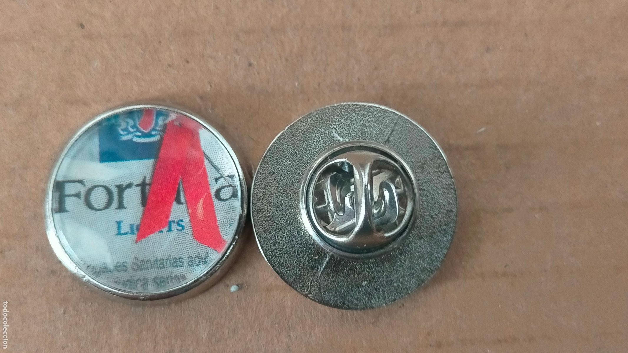 Collection pins: PIN REDONDO METAL - PUBLICITARIO TABACALERA TABACOS CIGARRILLOS FORTUNA