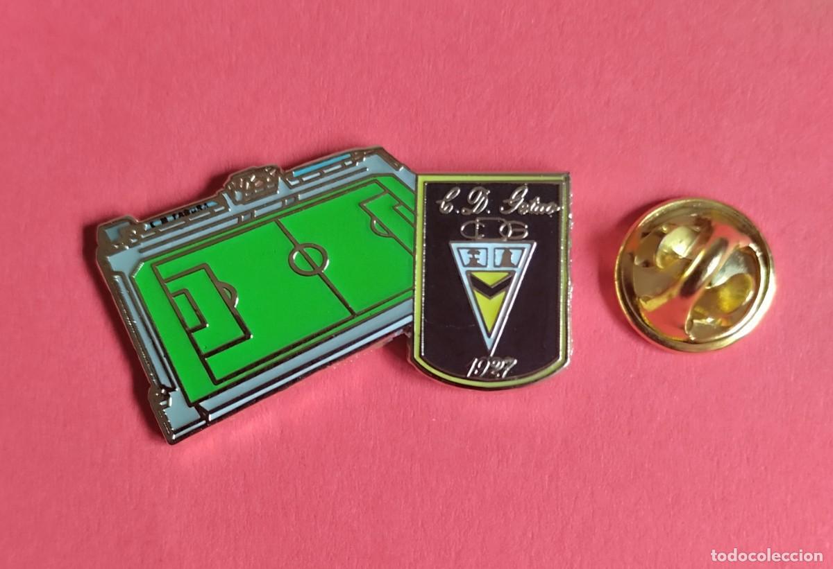 Pins de colecci&oacute;n: PIN FUTBOL - ESCUDO MAS ESTADIO - C D. GETXO (OFICIAL) - ESTADIO FADURA