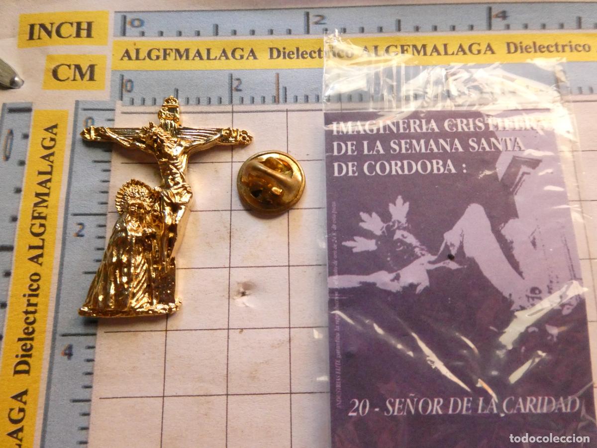 Collection pins: INSIGNIA / PIN RELIGIOSA SEMANA SANTA. C&Oacute;RDOBA 20 SE&Ntilde;OR DE LA CARIDAD. BA&Ntilde;O ORO 24K