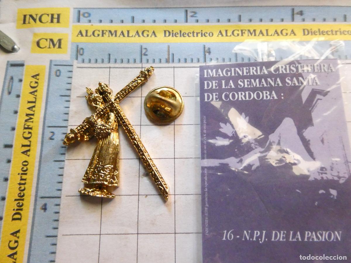 Collection pins: INSIGNIA / PIN RELIGIOSA SEMANA SANTA. C&Oacute;RDOBA 16 JESUS DE LA PASI&Oacute;N. BA&Ntilde;O ORO 24K