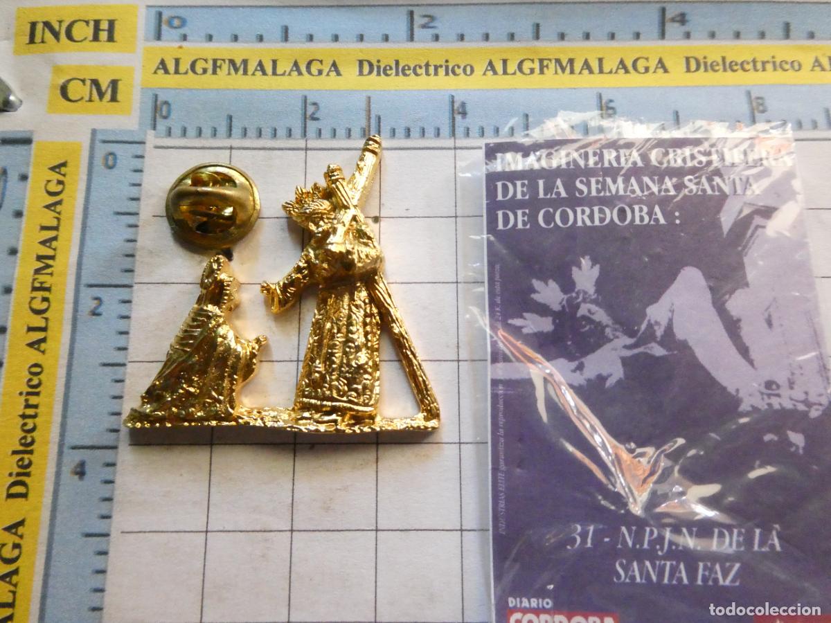 Pins de cole&ccedil;&atilde;o: INSIGNIA / PIN RELIGIOSA SEMANA SANTA. C&Oacute;RDOBA 31 JES&Uacute;S DE LA SANTA FAZ. BA&Ntilde;O ORO 24K