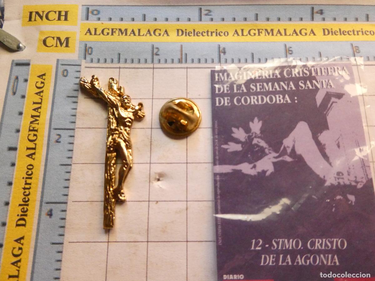 Pins e Spille di collezione: INSIGNIA / PIN RELIGIOSA SEMANA SANTA. C&Oacute;RDOBA 12 CRISTO DE LA AGON&Iacute;A. BA&Ntilde;O ORO 24K