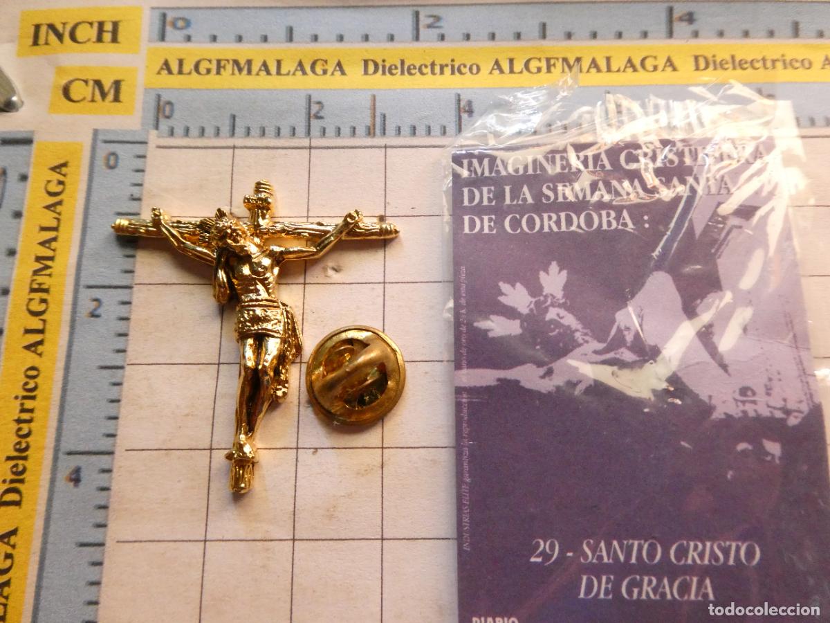 Collection pins: INSIGNIA / PIN RELIGIOSA SEMANA SANTA. C&Oacute;RDOBA 29 SANTO CRISTO DE GRACIA. BA&Ntilde;O ORO 24K
