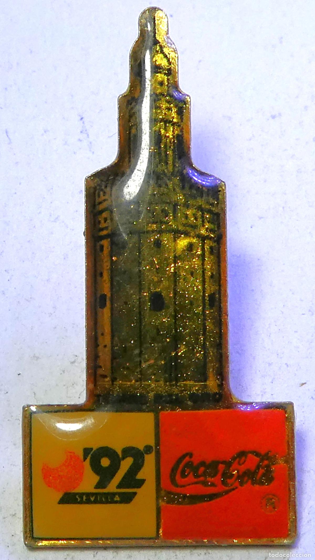 Pins de colecci&oacute;n: PIN TORRE DEL ORO DE SEVILLA EXPO 92 COCA COLA-, de pincho