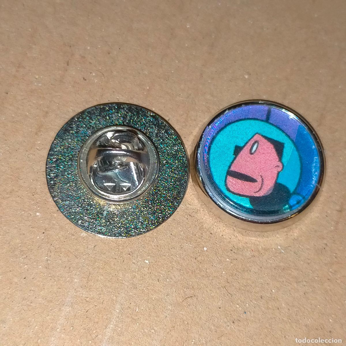 Pins e Spille di collezione: pin redondo metal - dibujos animados comic humor caspa radioactiva