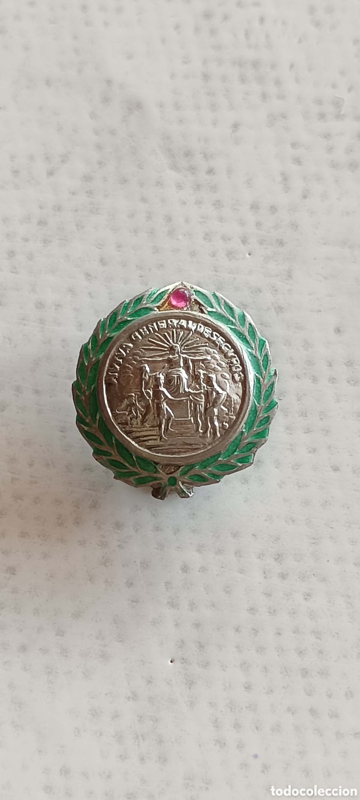 Pins de colecci&oacute;n: Pin de solapa original de plata de la Mutua General de Seguros