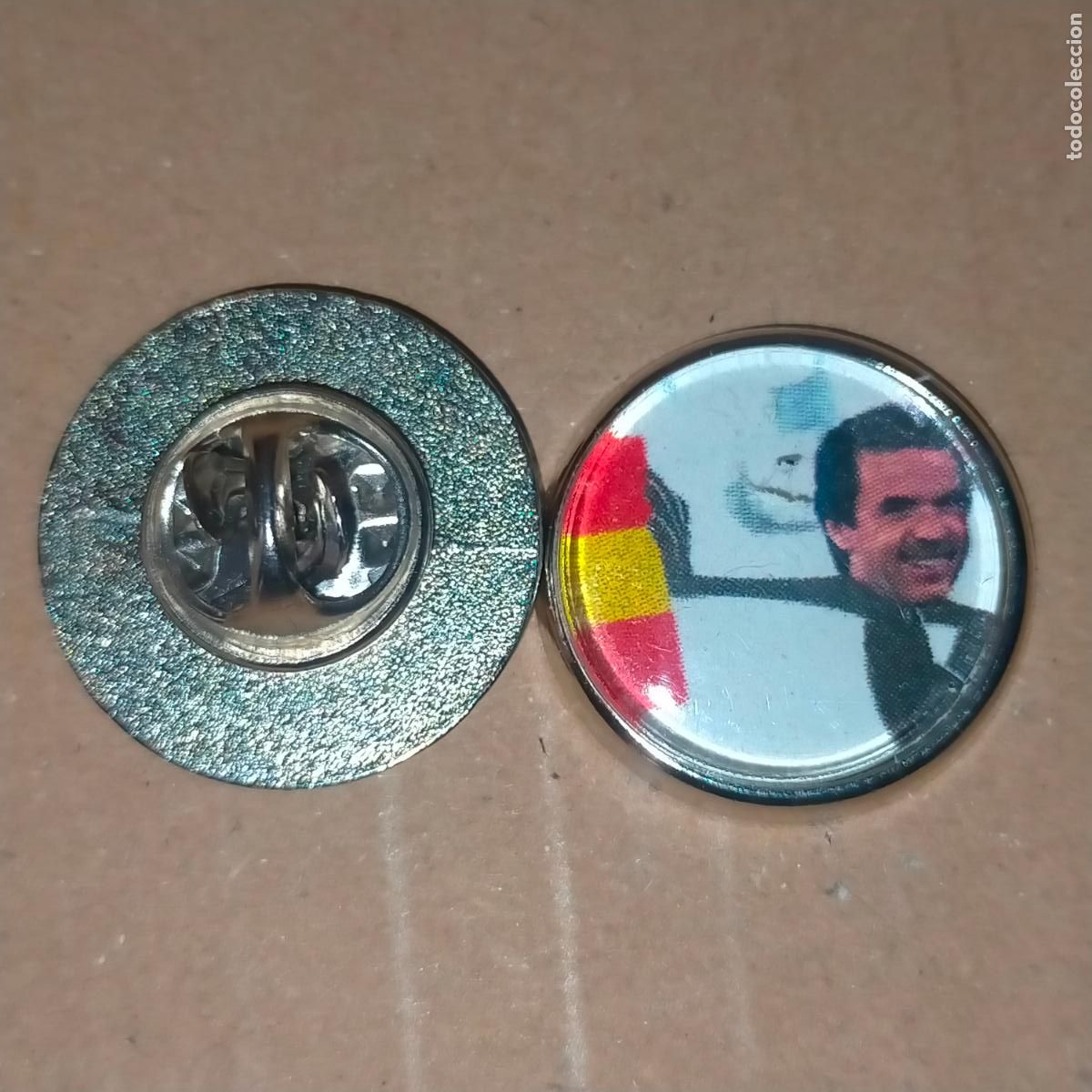 Collection pins: PIN REDONDO METAL - pol&iacute;tica Espa&ntilde;a Jos&eacute; Mar&iacute;a Aznar