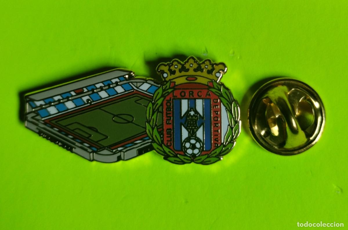 Pins de colecci&oacute;n: PIN FUTBOL - ESCUDO MAS ESTADIO - LORCA DEPORTIVA C.F. - ESTADIO FRANCISCO ARTES CARRASCO