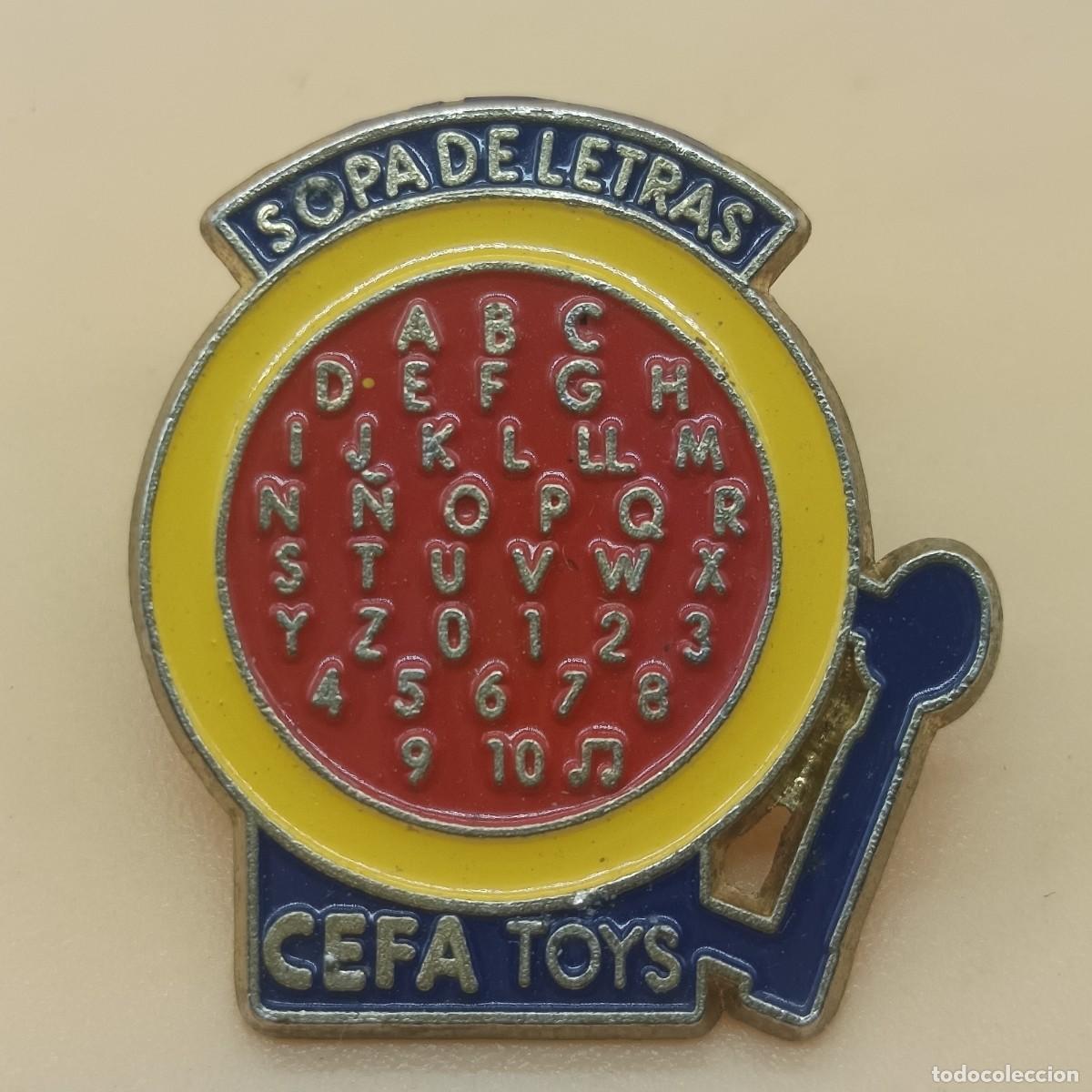Pins e Spille di collezione: PIN-SOPA DE LETRAS CEFA TOYS