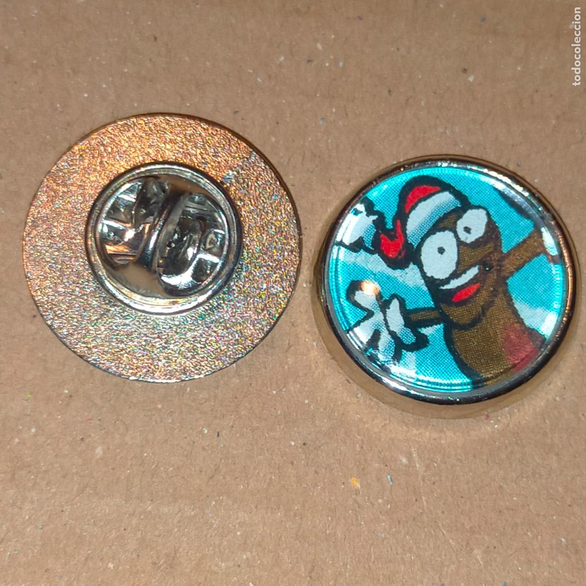 Collection pins: PIN REDONDO METAL - dibujos animados show park el se&ntilde;or moj&oacute;n