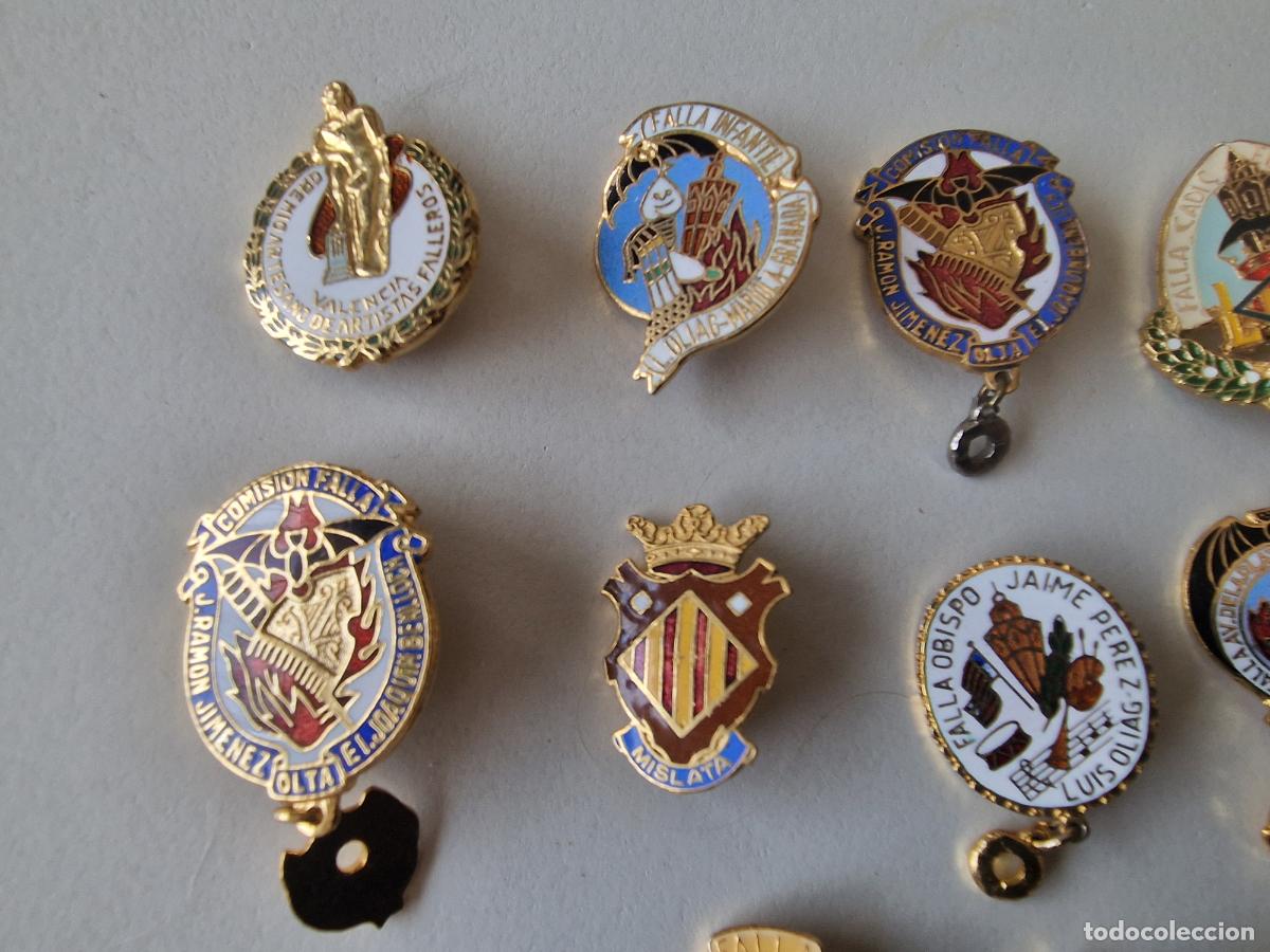 Pins de colecci&oacute;n: LOTE PINES FALLEROS FALLAS - Foto 2