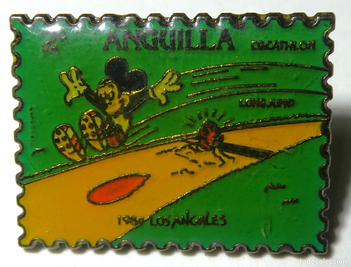 Pins de colecci&oacute;n: Pin OLIMPIADAS LOS &Aacute;NGELES 1984. MICKEY. SELLO WALT DISNEY, de pincho