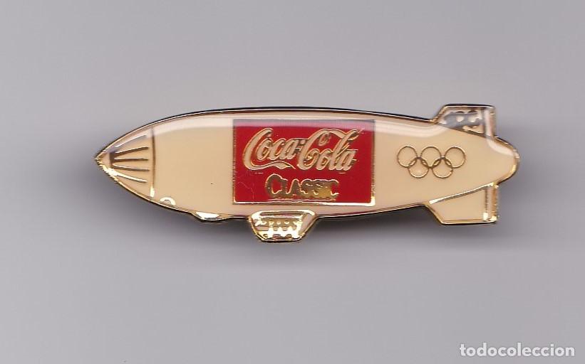 Pins de colecci&oacute;n: Antiguo pin's Zeppelin de la casa Coca cola de las olimpiadas de 1.992