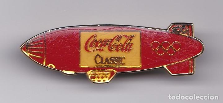 Pins de colecci&oacute;n: Antiguo pin's Zeppelin de la casa Coca cola de las olimpiadas de 1.992