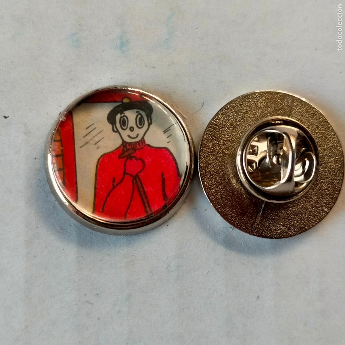 Pins de colecci&oacute;n: pin redondo metal - COMIC LAS AVENTURAS DE PIPO - PESCADOR