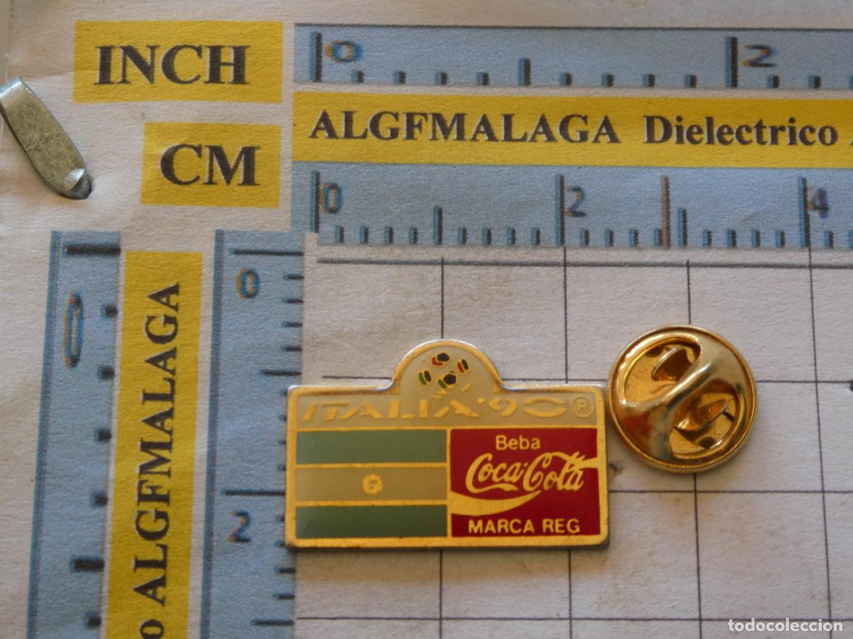 Pins e Spille di collezione: PIN DE DEPORTES. F&Uacute;TBOL COPA DEL MUNDO MUNDIAL ITALIA 90 1990. COCA COLA. ARGENTINA
